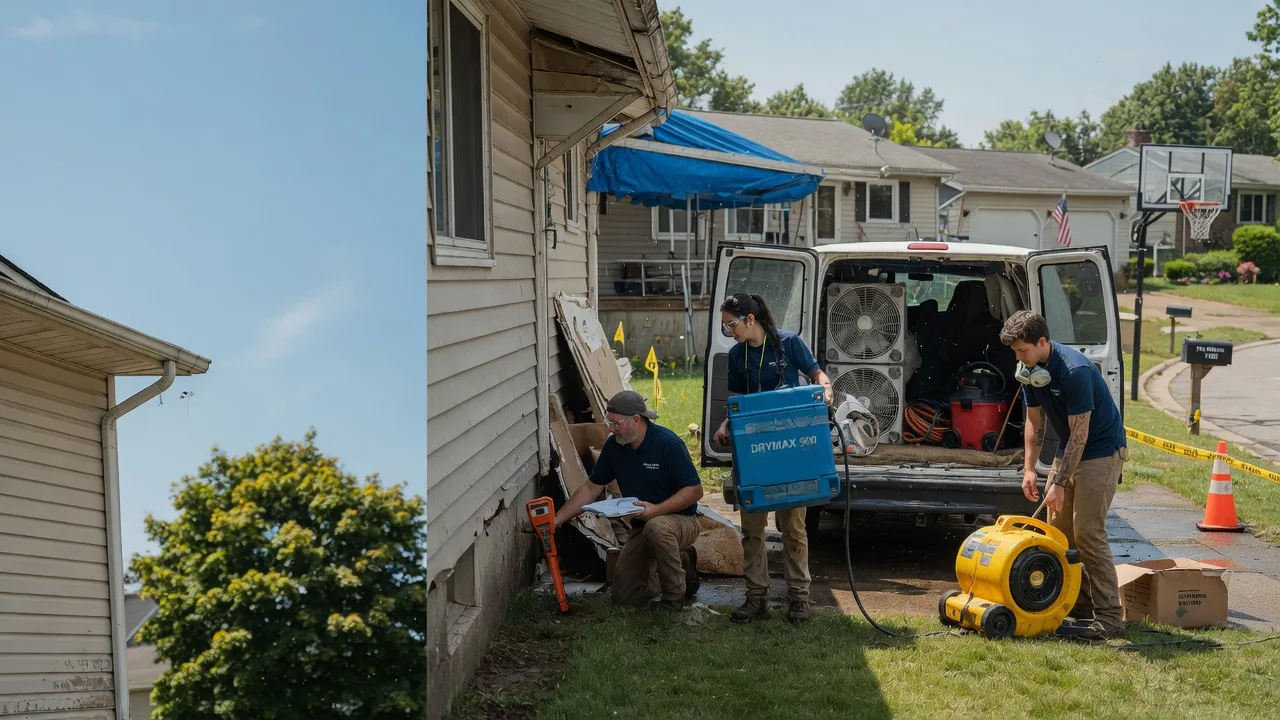Ceiling Leak Cleanup in Yorkville, OH near me